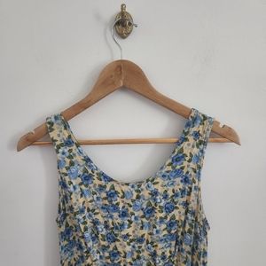 Vintage 90s Miss Dorby Floral Midi Dress Size 12 (large)